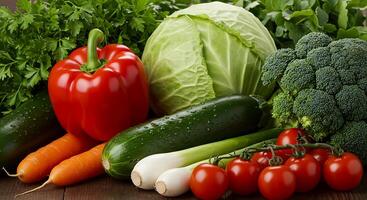 Professional Stock Image of Vibrant Farm Fresh Vegetables photo