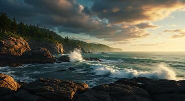 Sun-Kissed Nature Scene with Realistic Color and Sharpness photo