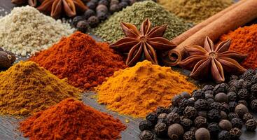 High-Resolution Spices with Sharp Focus and Natural Lighting Elegance photo
