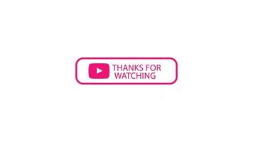 Modern Thanks for Watching video