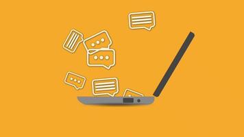 animado conectado através social trabalho em rede inscrição plataformas. conceitos para conectados comunidades e social meios de comunicação marketing estratégias. Alto video