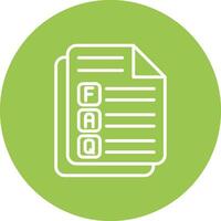 Faq Monotone Sketch Design vector