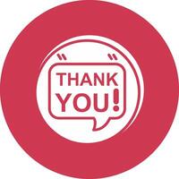 Thank You Minimal Art Object vector