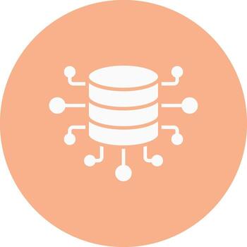 Database Elegant Flat Illustration vector