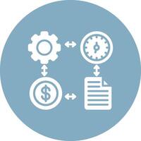 Project Management Digital Concept Icon vector