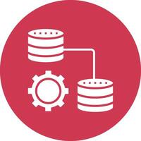 Server Solid Fill Symbol vector