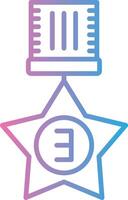 3rd Prize Simplified Line Mark vector