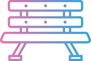 Bench Minimal Design Badge vector