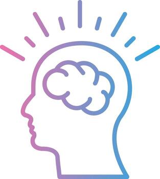 cognitivo función Delgado gráfico forma vector