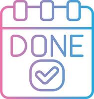 Done Hand Drawn Sketch Symbol vector