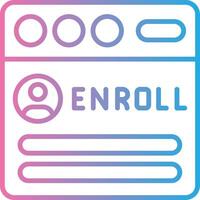Enroll Detailed UI Piece vector