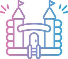 Inflatable Castle Geometric App Mark vector