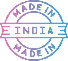 Made In India Sleek Visual Mark vector