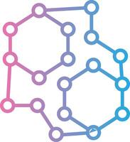 Molecular Web Style Graphic vector
