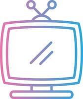 Television Thin Line Element vector