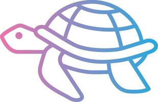 Sea Turtle Cool Tone Form vector