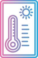 Thermometer Flat Symbol vector