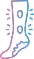 Ulcer Stylized Flat Drawing vector