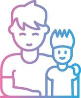 Father and Son Smooth App Visual vector