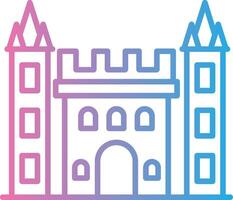 Fortress Modern Interface Badge vector