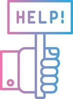 Help Elegant Flat Illustration vector
