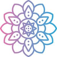 Mandala Crisp Outline Artwork vector