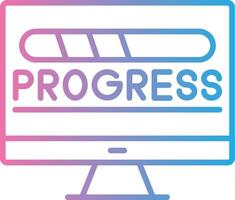 Progress Dark Mode Symbol vector