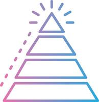 Pyramid Chart Geometric App Mark vector