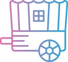 Cart Gradient Themed Symbol vector