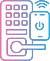 Smart Door Smooth App Visual vector