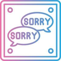 Sorry Flat UI Form vector