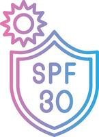 Spf 30 Minimal Design Badge vector