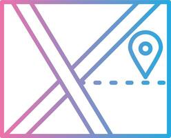 Territory Gradient Themed Symbol vector