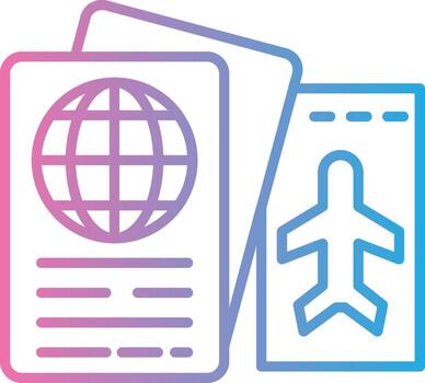 visa degradado estilo elemento vector