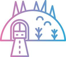 Tunnel Subtle UI Graphic vector