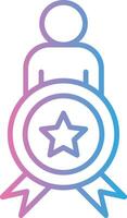 Achievement Modern Color Symbol vector
