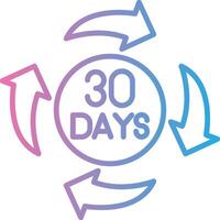 30 Days Monotone Sketch Design vector