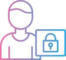 Authorization Stylized Flat Drawing vector