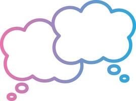 Chat Bubbles UI Badge vector