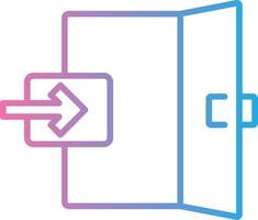 Emergency Exit Interactive UI Design vector
