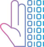 Digitalization Simplified Line Mark vector