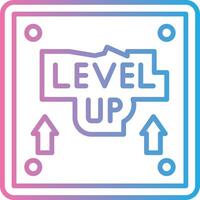 Level Up Isometric Web Illustration vector