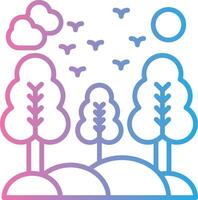 Nature Gradient Color Form vector