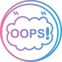 Oops UI Badge vector