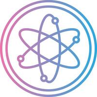 Atom Monochrome Line Graphic vector