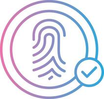 Biometric Recognition Minimal Art Object vector