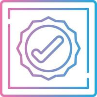 Confirmation 3D Interface Shape vector
