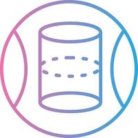 Cylinder Minimal Art Object vector