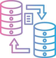 Data Migration Crisp Outline Artwork vector