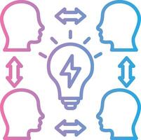 Collaboration Custom Line Element vector